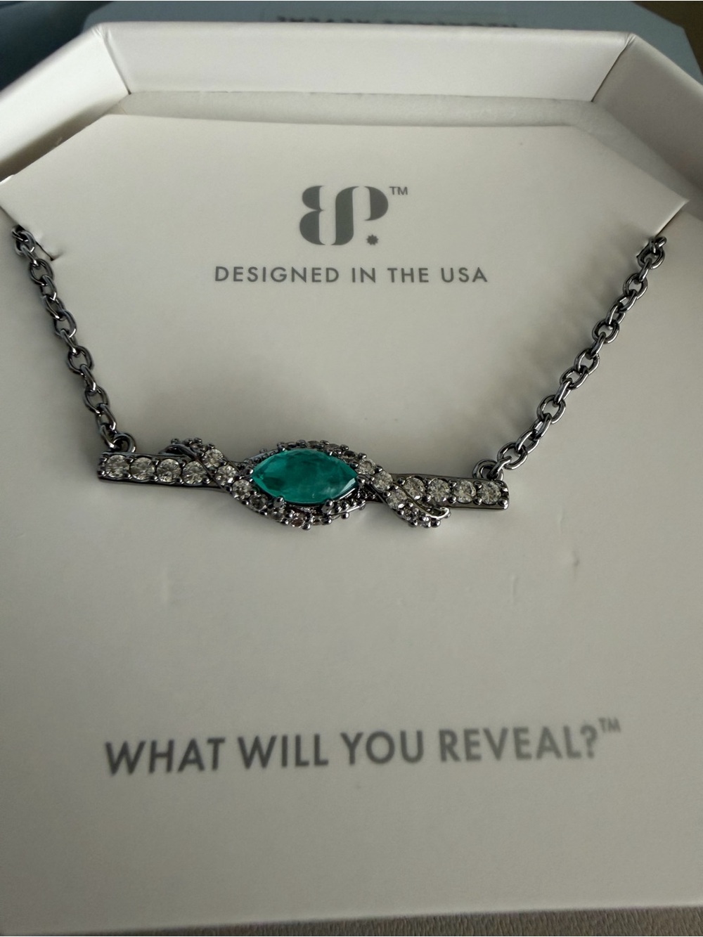 Bomb Party “Rain Danced Collar” Necklace | Aqua Chalcedony | Hematite